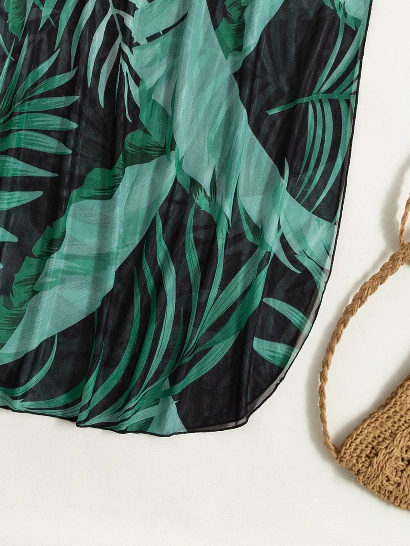 SHEIN Swim Plant Print Cover Up