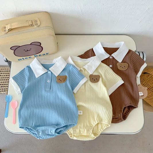 1688 Cute and Comfortable Baby Jumpsuit - Soft and Breathable Cotton Romper for Boys and Girls
